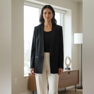 RAG & BONE Black Crepe Tuxedo Blazer Size 12 NWOT